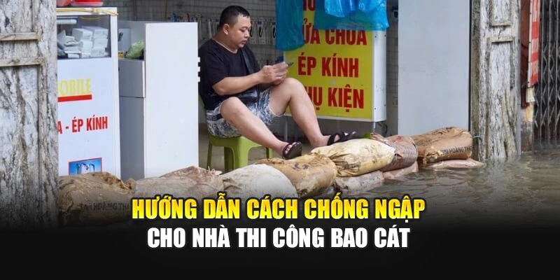 Hướng dẫn c&aacute;ch chống ngập cho nh&agrave; thi c&ocirc;ng bao c&aacute;t