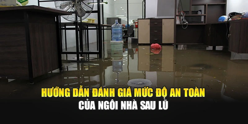 Hướng dẫn đ&aacute;nh gi&aacute; mức độ an to&agrave;n của ng&ocirc;i nh&agrave; sau lũ