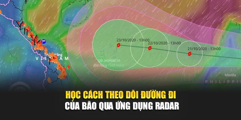 Học cách theo dõi đường đi của bão qua ứng dụng radar