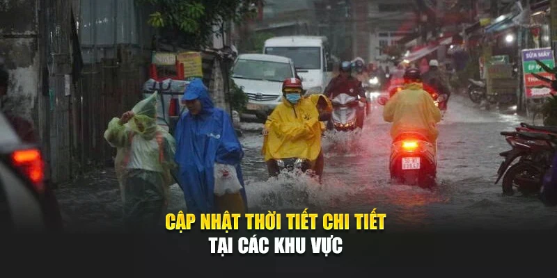 Cập nhật thời tiết chi tiết tại các khu vực