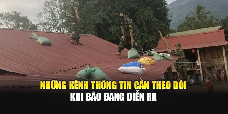 Những k&ecirc;nh th&ocirc;ng tin cần theo d&otilde;i khi b&atilde;o đang diễn ra