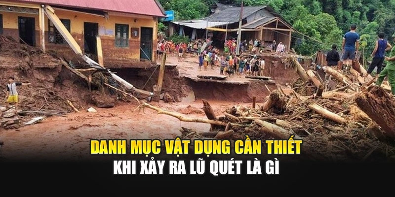 Danh mục vật dụng cần thiết khi xảy ra lũ qu&eacute;t l&agrave; g&igrave;