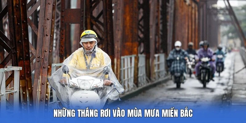 Những tháng rơi vào mùa mưa miền Bắc
