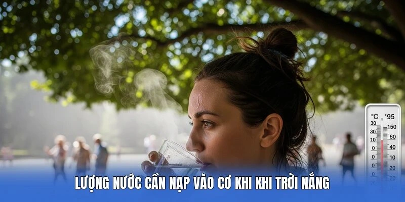 Lượng nước cần nạp vào cơ khi khi trời nắng