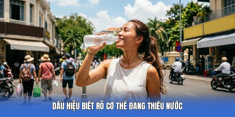 Dấu hiệu biết rõ cơ thể đang thiếu nước