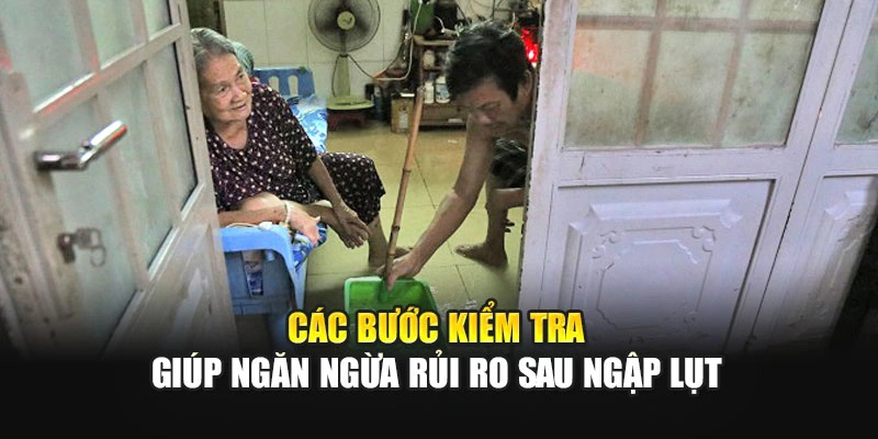 C&aacute;c bước kiểm tra gi&uacute;p ngăn ngừa rủi ro sau ngập lụt
