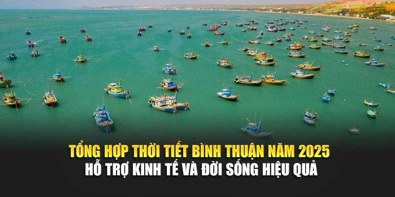 Tổng hợp thời tiết Bình Thuận năm 2025 hỗ trợ kinh tế và đời sống hiệu quả