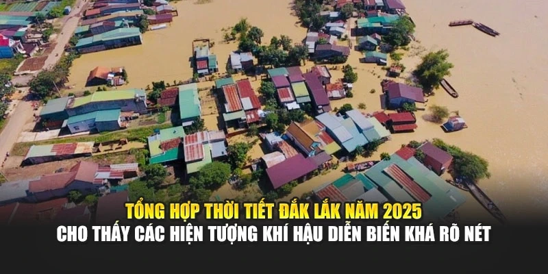 Tổng hợp thời tiết Đắk Lắk năm 2025 cho thấy c&aacute;c hiện tượng kh&iacute; hậu diễn biến kh&aacute; r&otilde; n&eacute;t