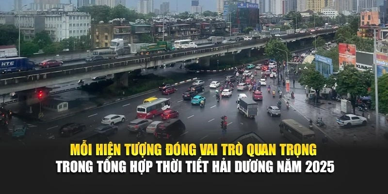 Quan s&aacute;t c&aacute;c m&ugrave;a trong tổng hợp thời tiết Hải Dương năm 2025