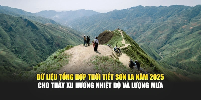 Dữ liệu tổng hợp thời tiết Sơn La năm 2025 cho thấy xu hướng nhiệt độ v&agrave; lượng mưa