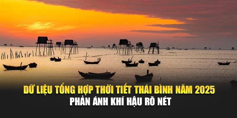 Dữ liệu tổng hợp thời tiết Thái Bình năm 2025 phản ánh khí hậu rõ nét