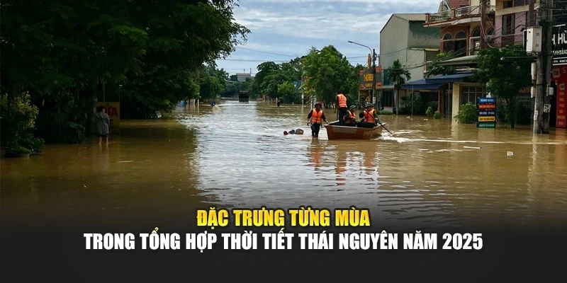 Đặc trưng từng mùa trong tổng hợp thời tiết Thái Nguyên năm 2025