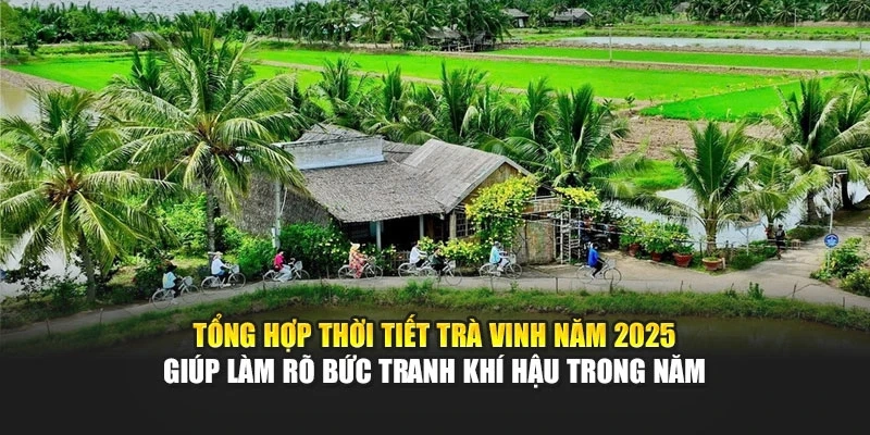 Tổng hợp thời tiết Trà Vinh năm 2025 giúp làm rõ bức tranh khí hậu trong năm
