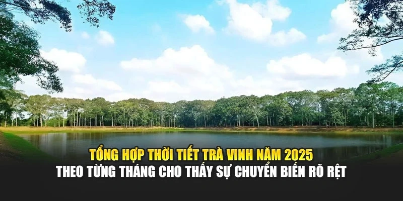 Tổng hợp thời tiết Trà Vinh năm 2025 theo từng tháng cho thấy sự chuyển biến rõ rệt