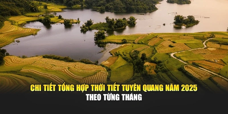 Chi tiết tổng hợp thời tiết Tuyên Quang năm 2025 theo từng tháng