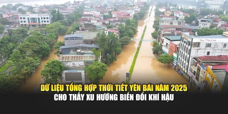 Dữ liệu tổng hợp thời tiết Yên Bái năm 2025 cho thấy xu hướng biến đổi khí hậu
